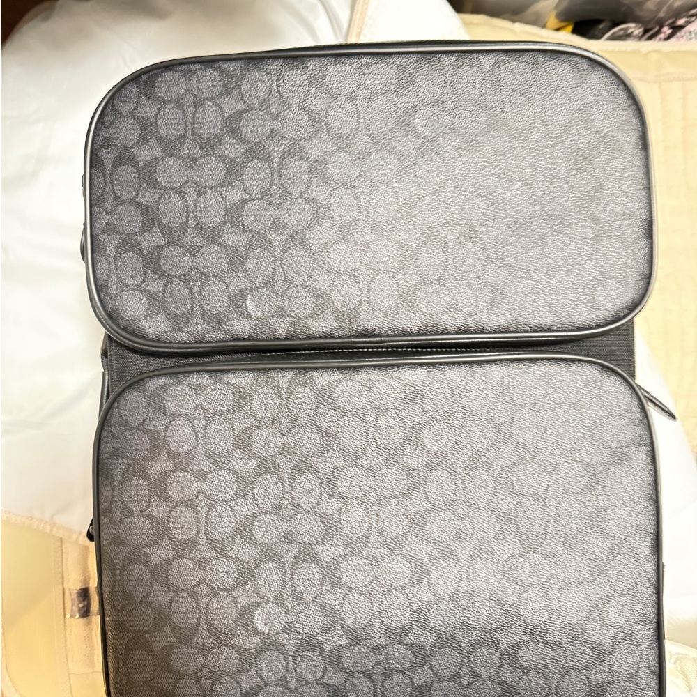 Coach Black Travel carry on  suitcase 19 x14 NWT - Picture 4 of 12
